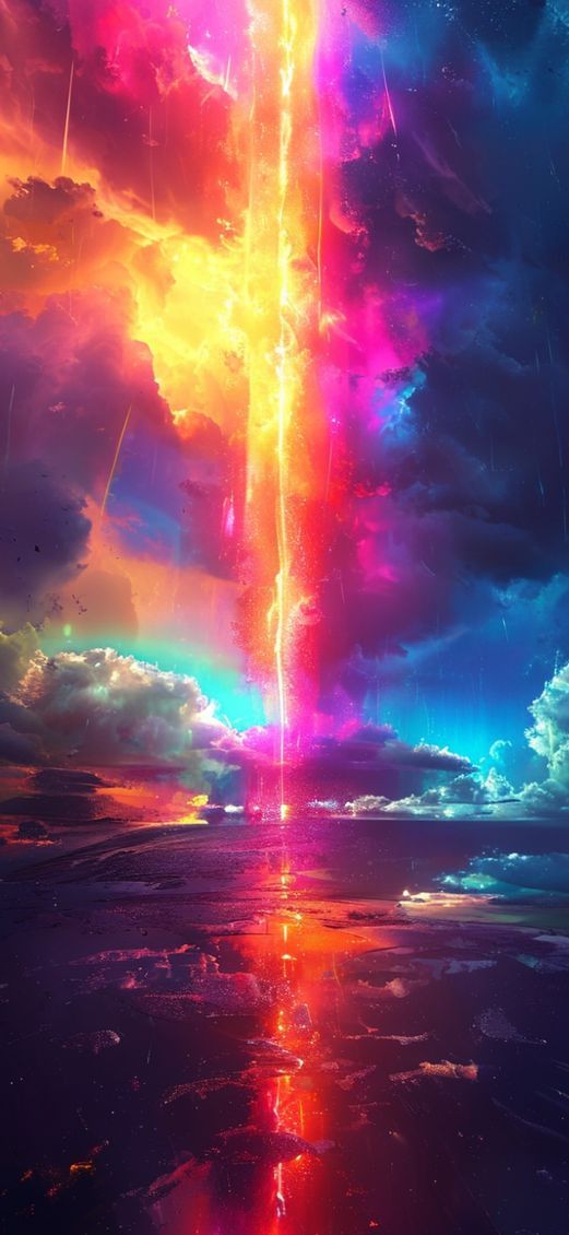 Captivating Rainbow Double Storm After Photorealistic Wallpaper