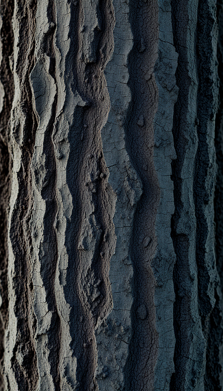 Tree Bark Texture Macro Lines Photorealistic Wallpaper