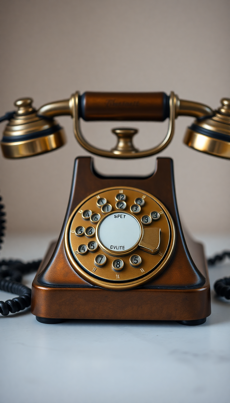 Photorealistic Infinite Telephone Rotary Dial Wallpaper
