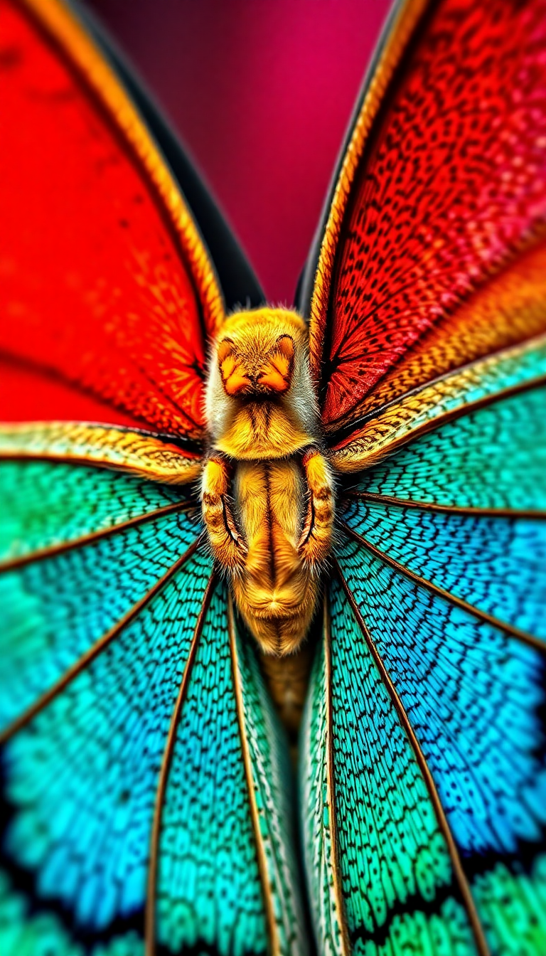 Butterfly Wing Macro Warm HD Wallpaper