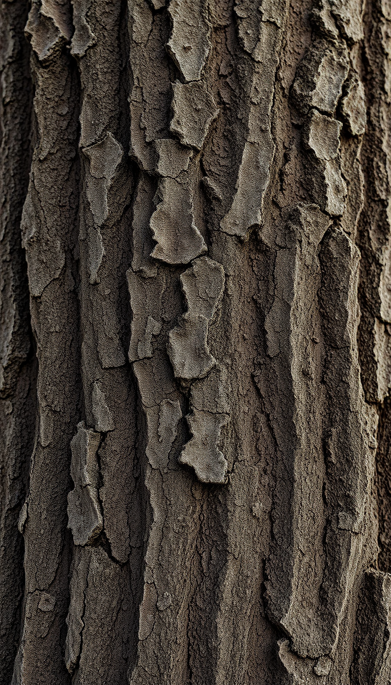 Rich Lines Macro Texture Bark Photorealistic Wallpaper