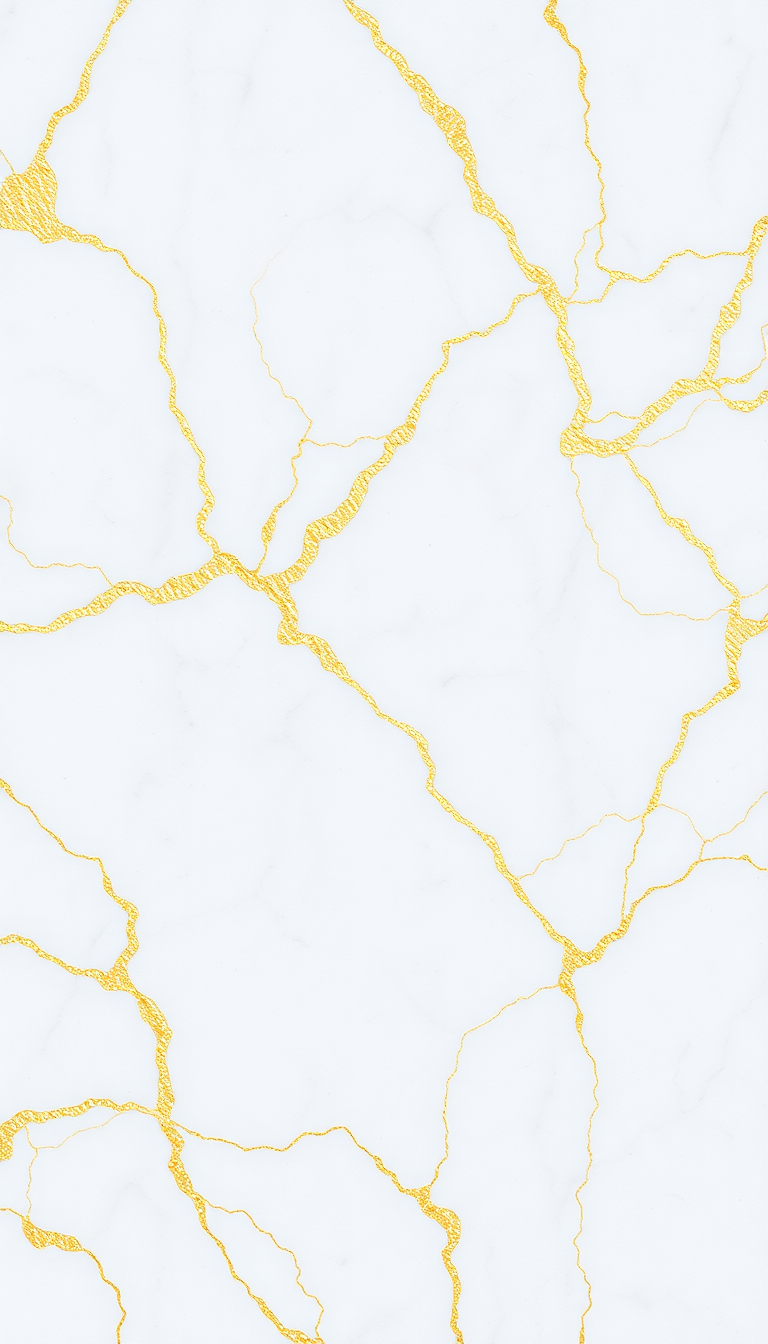 White Gold Veins Luxury Abstract Enhanced Wallpaper