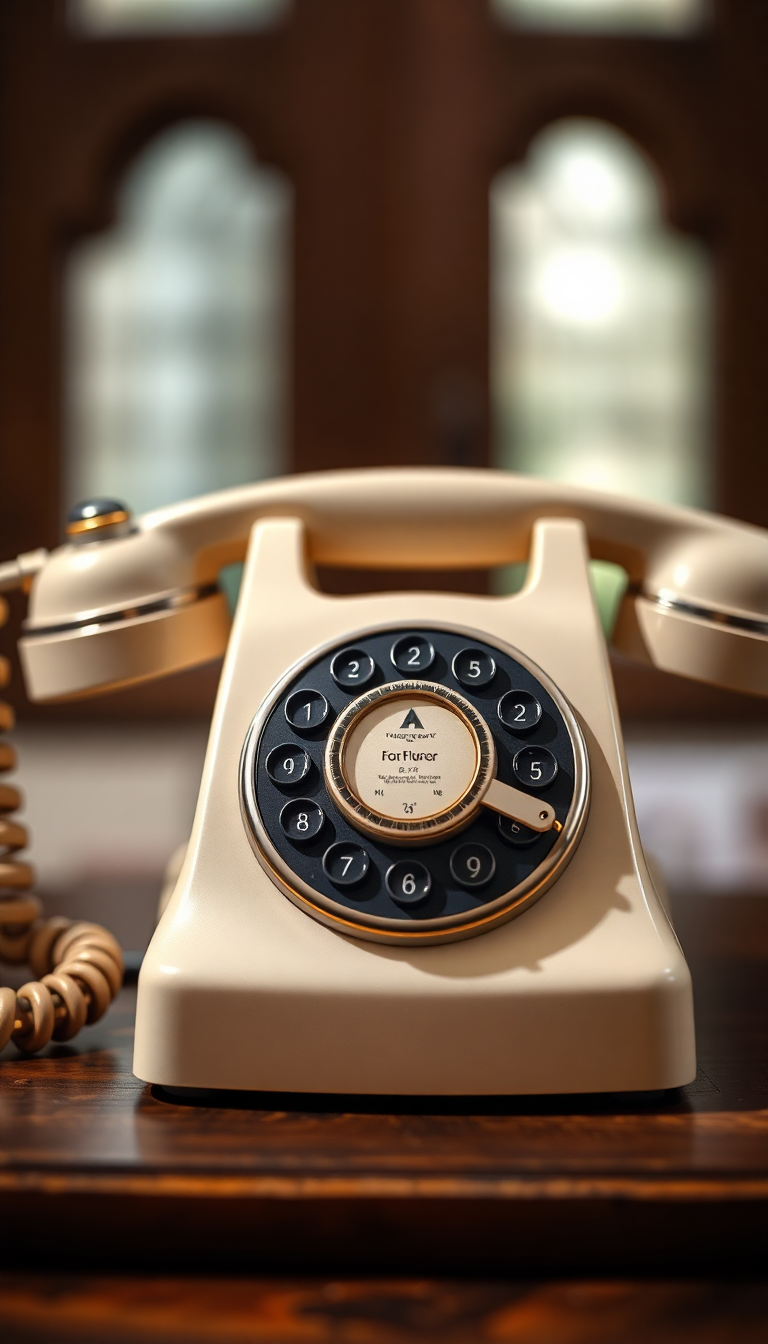 Telephone Rotary Dial Classic Aesthetic Exclusive Wallpaper