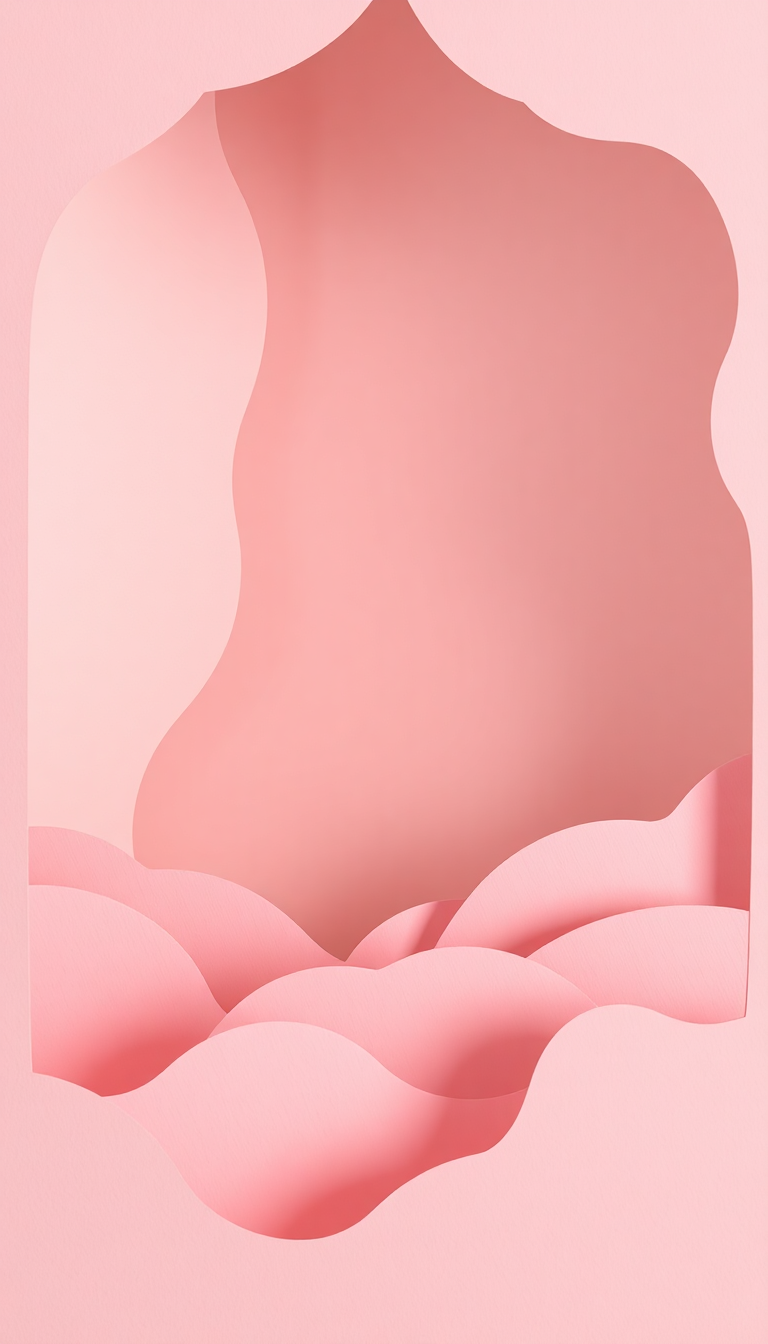 Fantastical Smooth Paper Cut Layers Wallpaper