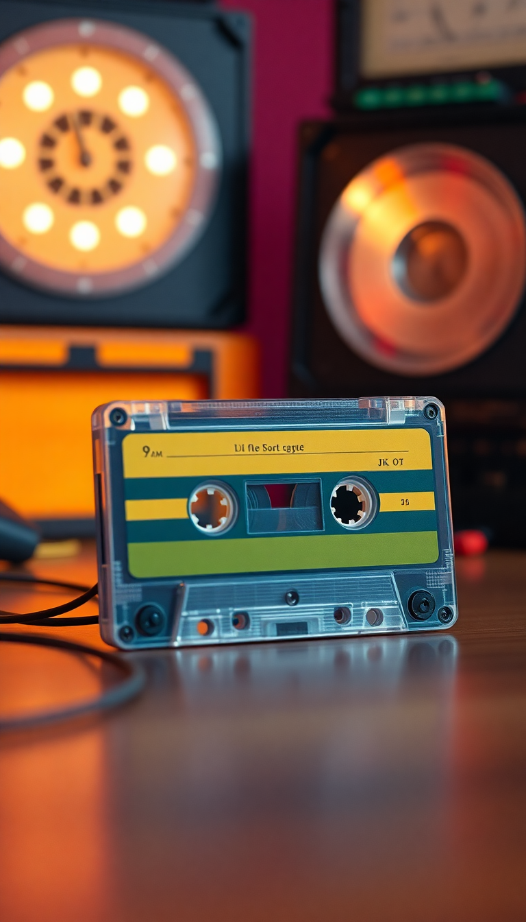 Pure Tape Mixtape Retro Music Photorealistic Wallpaper