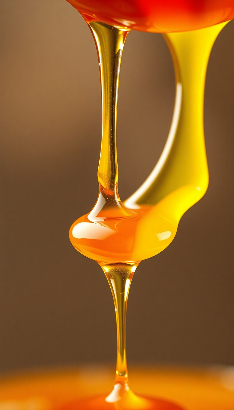 Silver Golden Spoon From Dripping Photorealistic Wallpaper