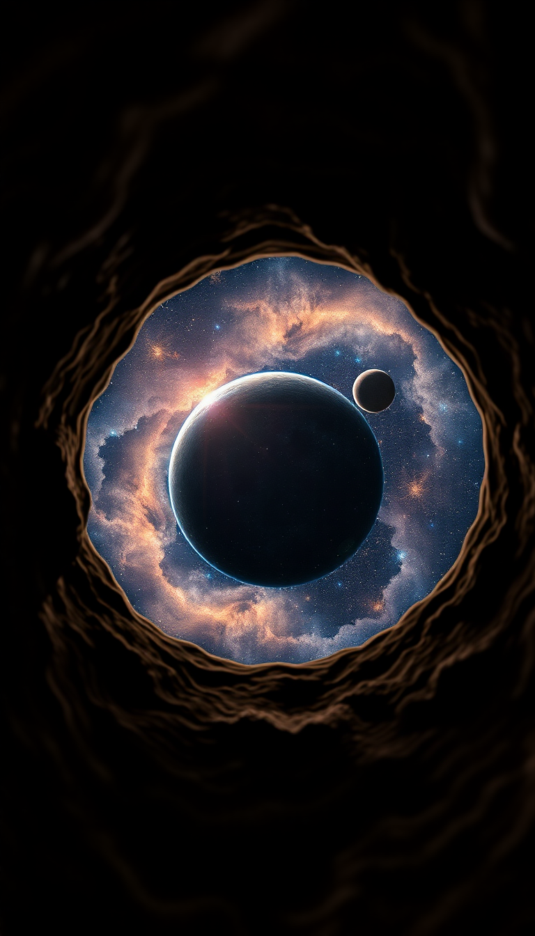 Dramatic View Showing Universe Stars Digital art Wallpaper