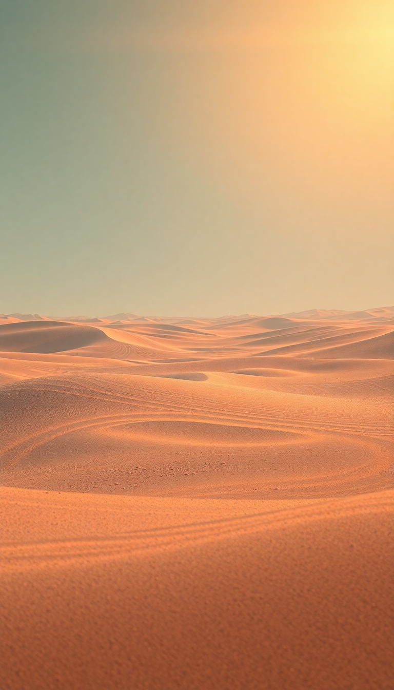 Tropical Hot Mirage Desert Shimmer Photorealistic Wallpaper