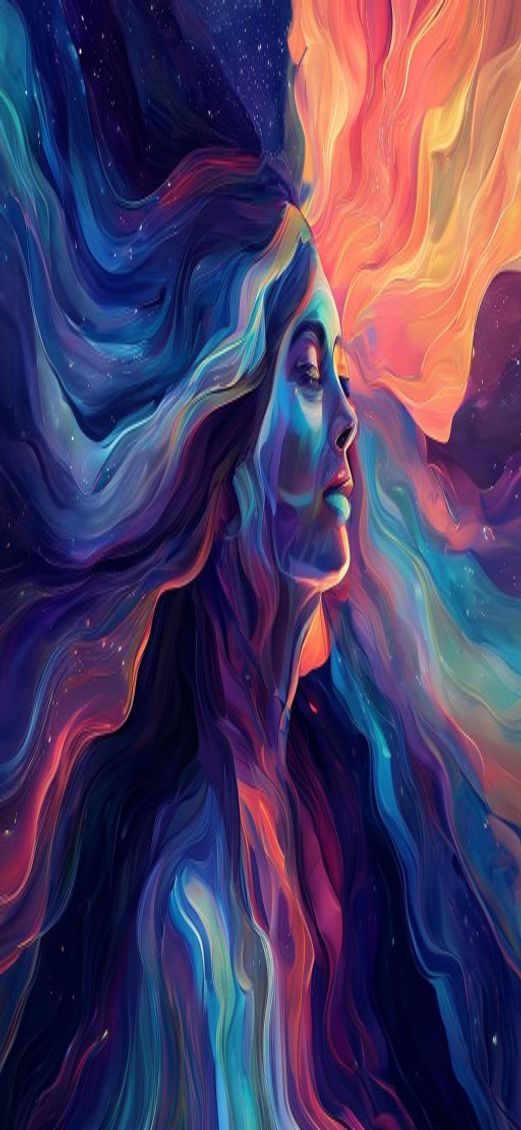 Pristine Ribbons Flowing Abstracted Lights Digital art Wallpaper