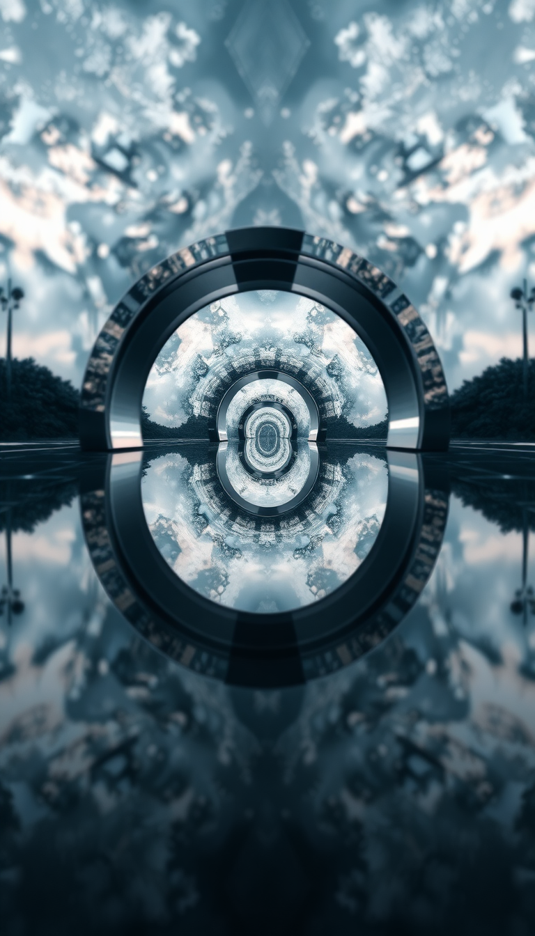 Organic Mirror Different Reflection Digital art Wallpaper