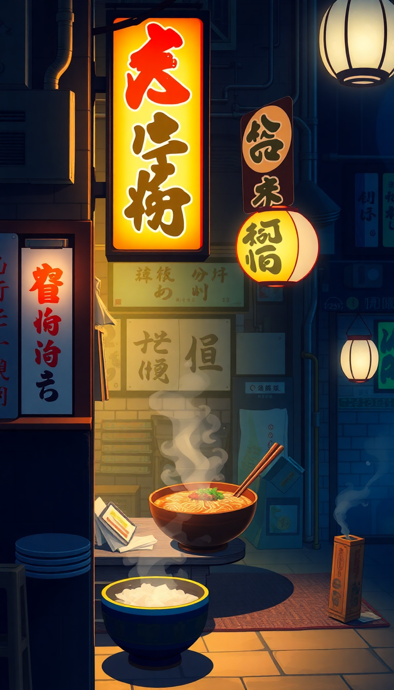 Pure Cozy Shop Steam Lighting Anime Wallpaper