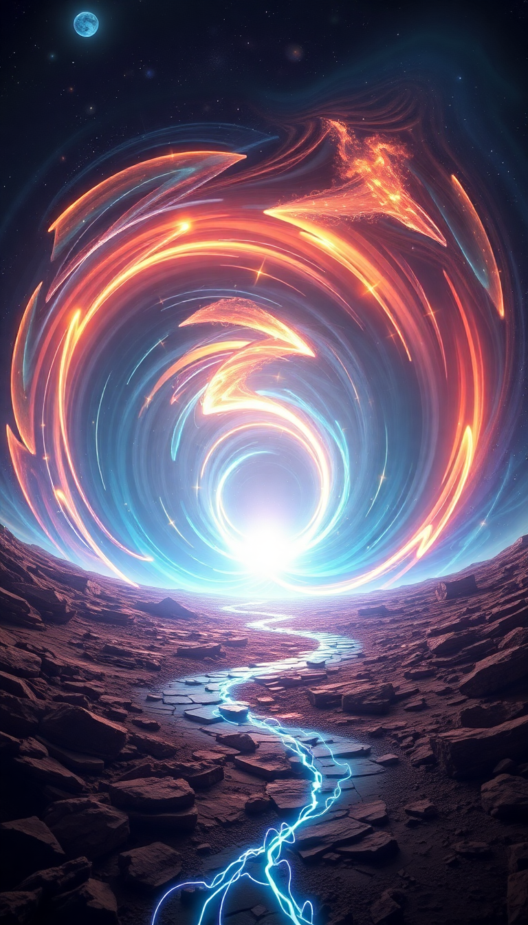 Digital art Rich Portal Swirling Energy Wallpaper