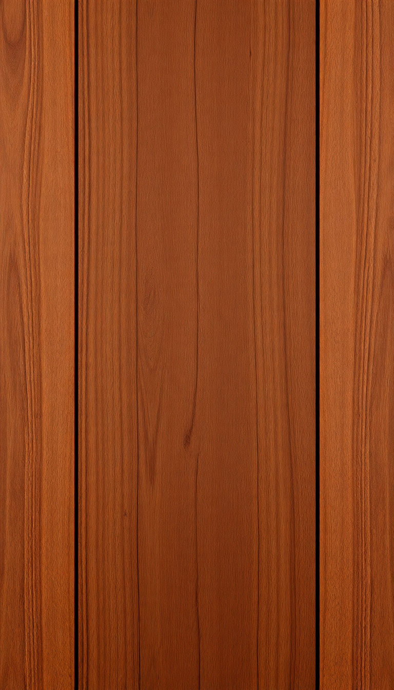 Wood Grain Polished Texture Warm Photorealistic Wallpaper
