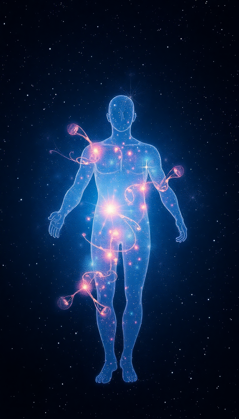 Person Made Of Galaxies Cosmic Digital art Wallpaper