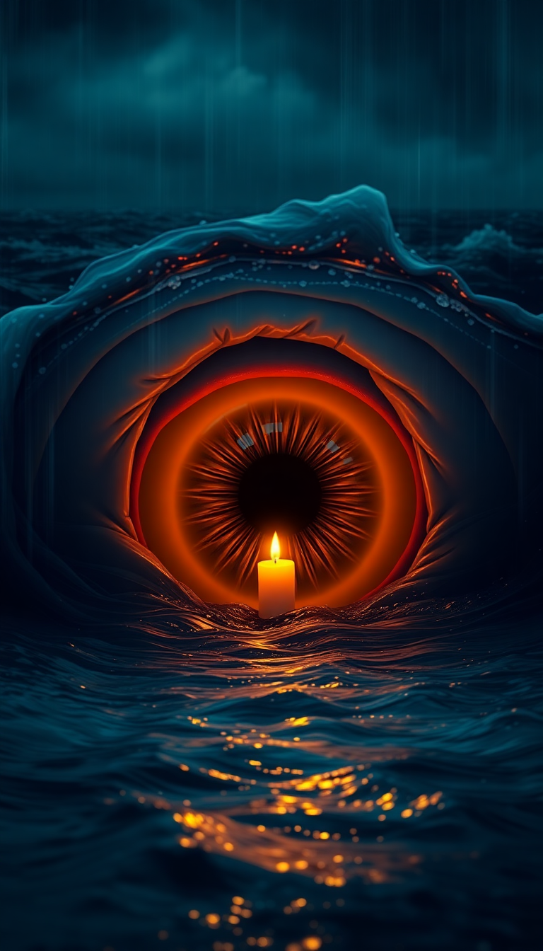 Ancient Whale Eye Closeup Deep Photorealistic Wallpaper