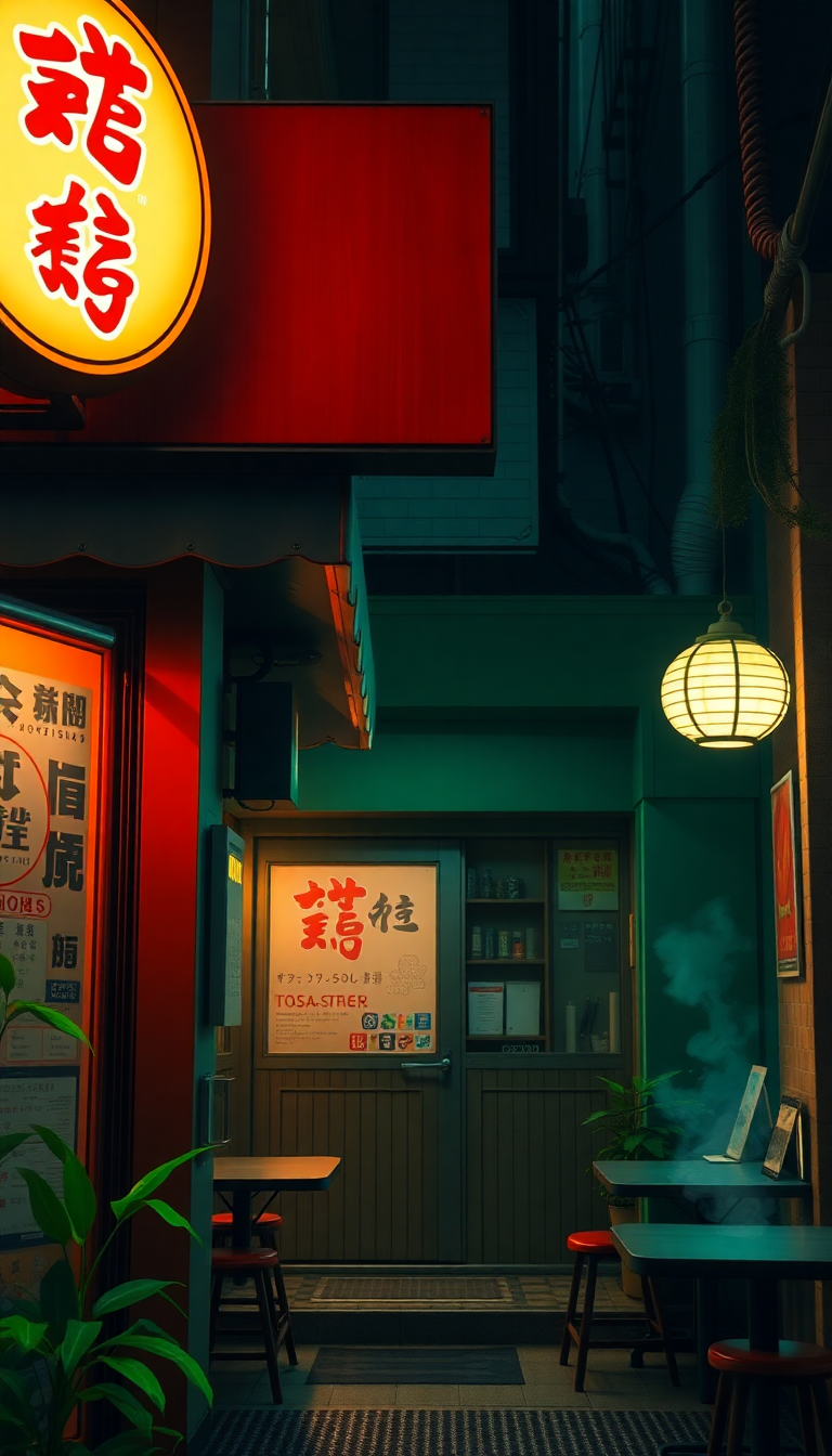 Cozy Ramen Shop Night Steam Anime Wallpaper