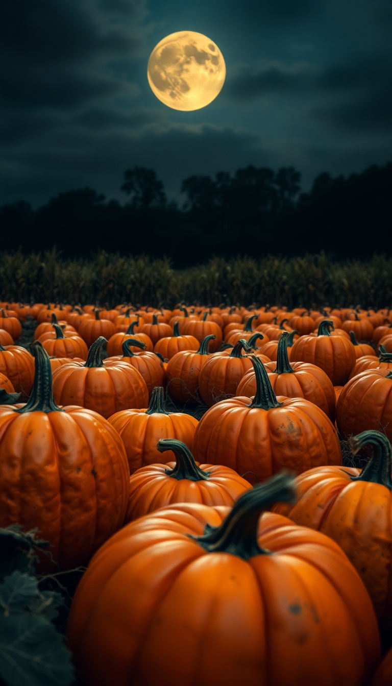 Autumn Harvest Pumpkins Corn Farm Abstract Wallpaper