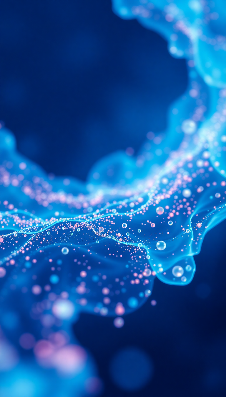 Crystal Generative Art Flowing Particles Digital art Wallpaper