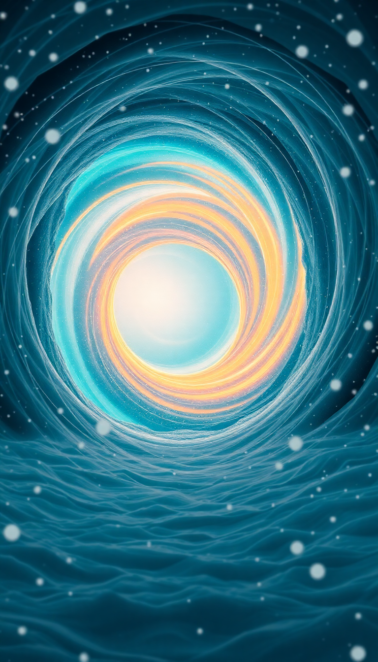 Dynamic Wormhole Portal Swirling Energy Digital art Wallpaper
