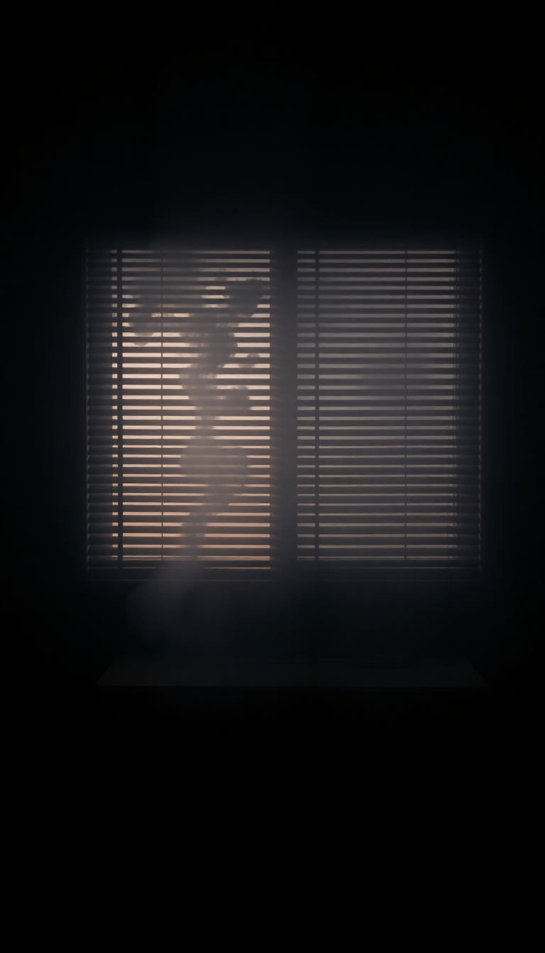 Alluring Noir Detective Office Blinds Aesthetic Wallpaper