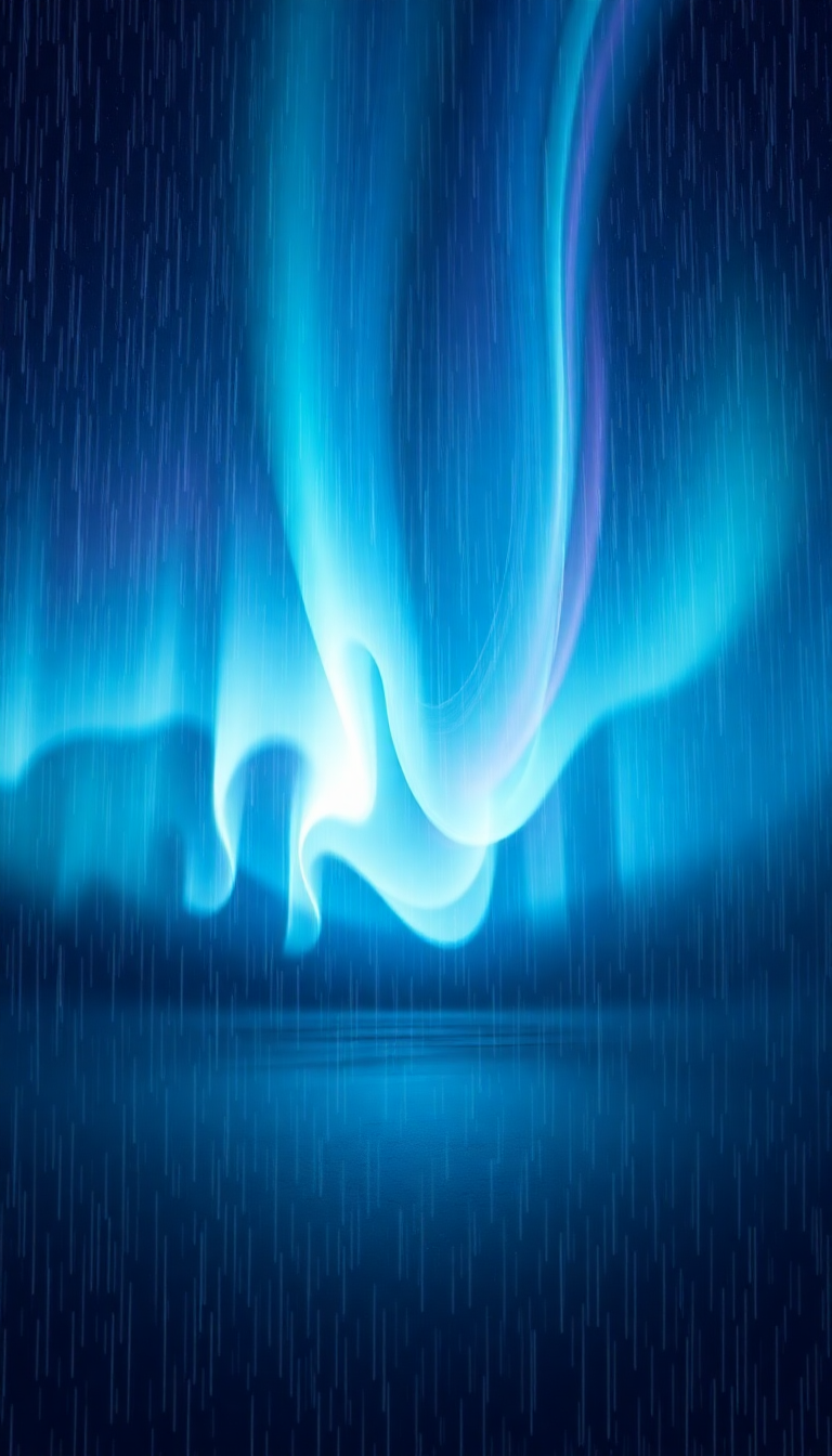 Majestic Northern Lights Abstracted Flowing Digital art Wallpaper