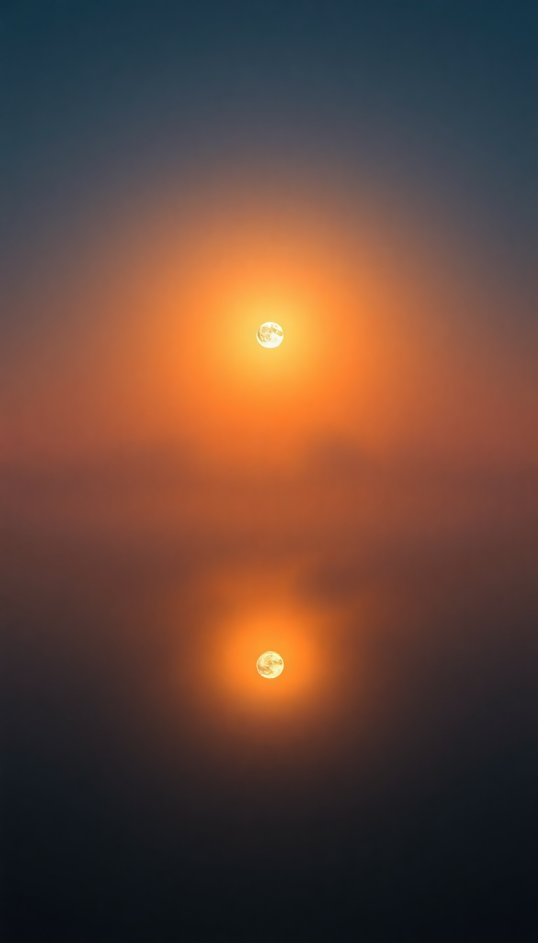 Morning Mist Over Still Lake Digital art Wallpaper