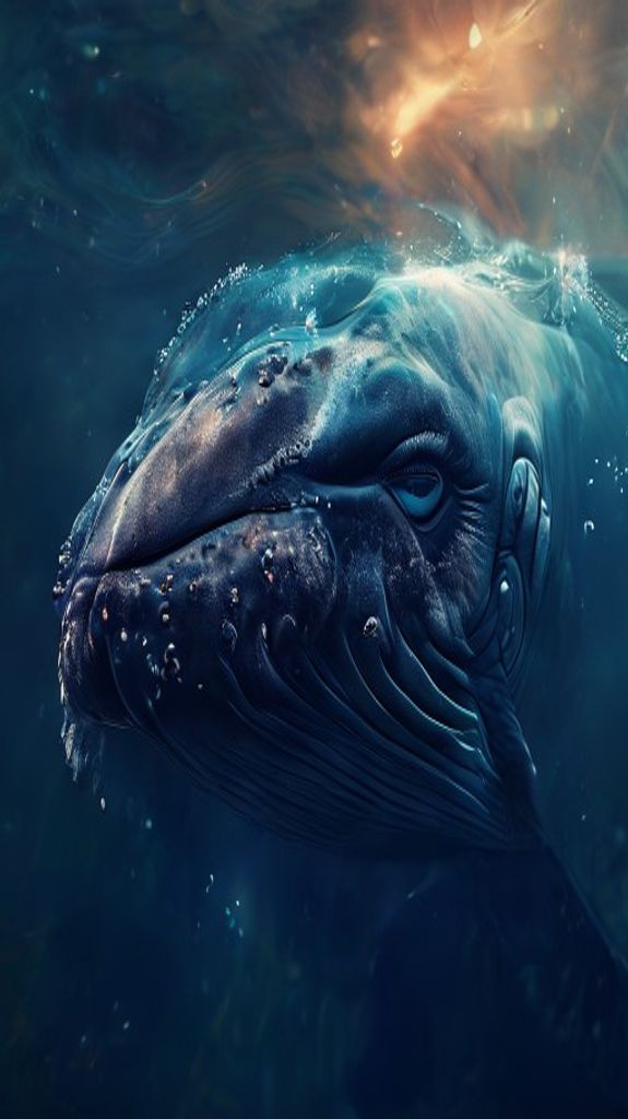 Timeless Whale Eye Closeup Deep Photorealistic Wallpaper