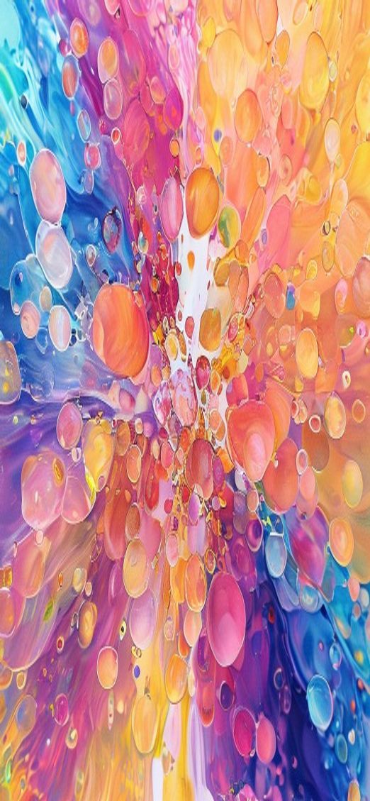 Cool Oil And Water Macro Aesthetic Wallpaper