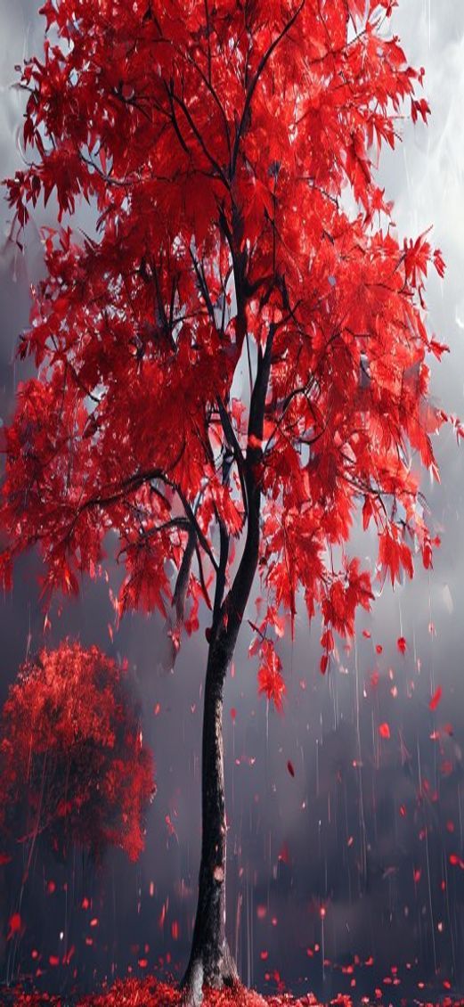 Delicate Japanese Maple Tree Autumn Aesthetic Wallpaper