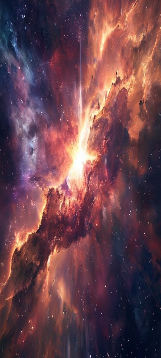 Golden Colliding Galaxies Creating New Digital art Wallpaper