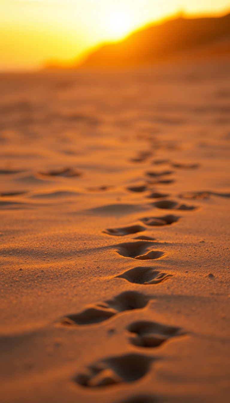 Smooth Summer Beach Golden Hour Photorealistic Wallpaper