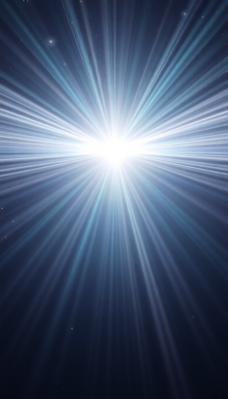 Crisp Pulsar Star Emitting Beams Digital art Wallpaper