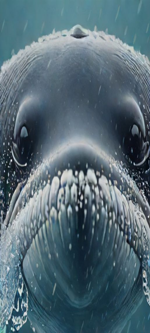 Warm Whale Eye Closeup Deep Photorealistic Wallpaper
