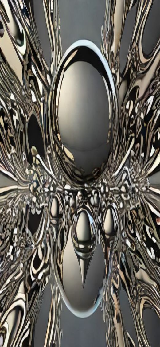 Dazzling Liquid Chrome Morphing Shapes Digital art Wallpaper