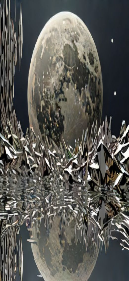 Captivating Liquid Chrome Morphing Shapes Digital art Wallpaper