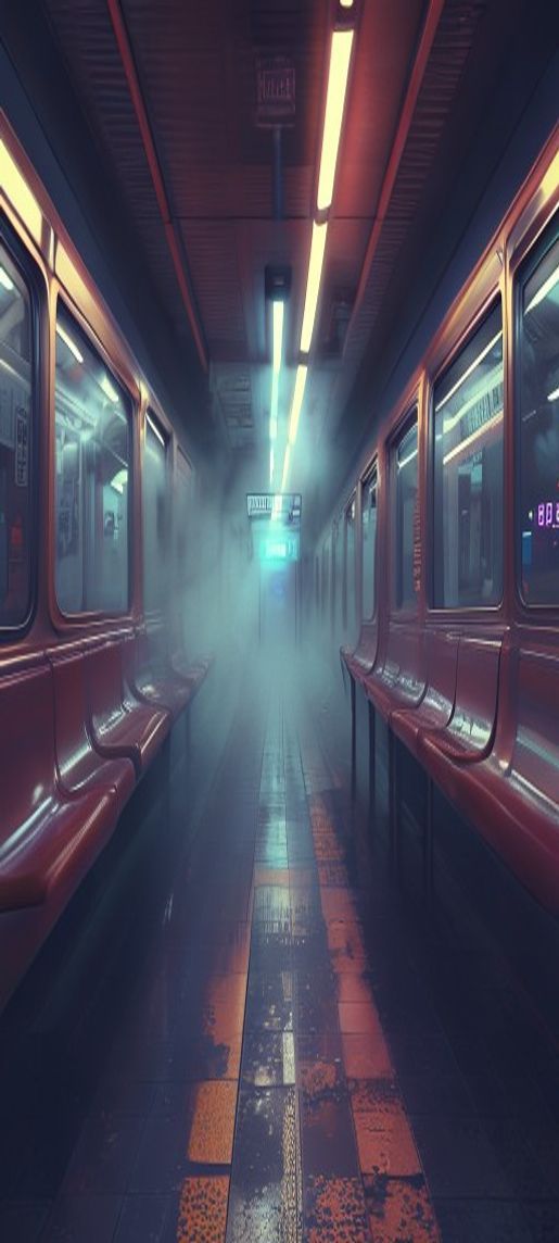 Infinite Empty Subway Station 3am Aesthetic Wallpaper