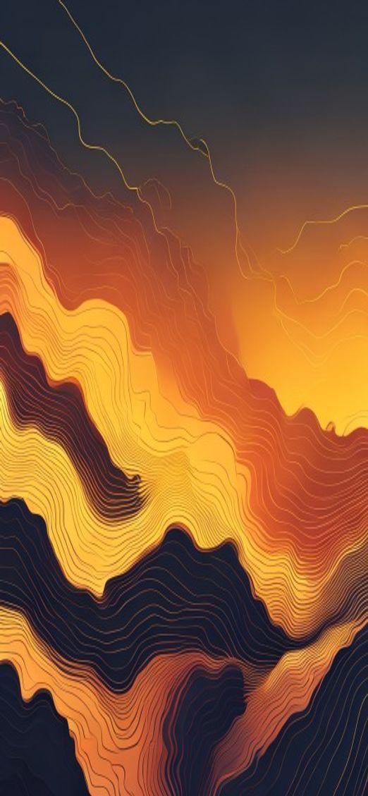 Raw Topographic Lines Flowing Terrain Minimalist Wallpaper