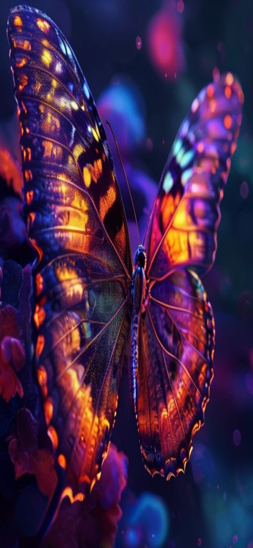 Classic Butterfly Wing Macro Scales Photorealistic Wallpaper