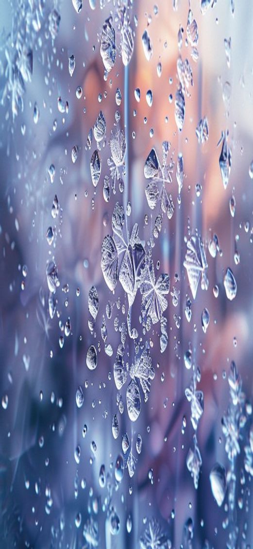 Spectacular Frost Patterns Window Macro Aesthetic Wallpaper